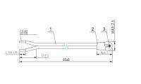 电池包用温度传感器TWE104F3950FBL080设计图