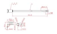 新能源用温度传感器CWF4 PT1000-B-100-X-4582 CAD图