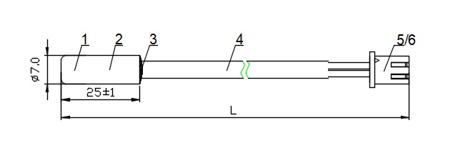 冰箱用NTC温度传感器设计图